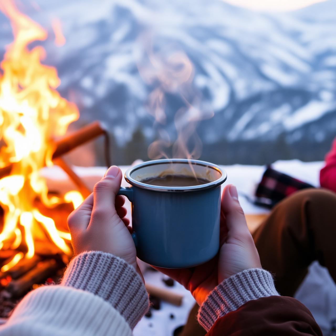 Coffee by the campfire