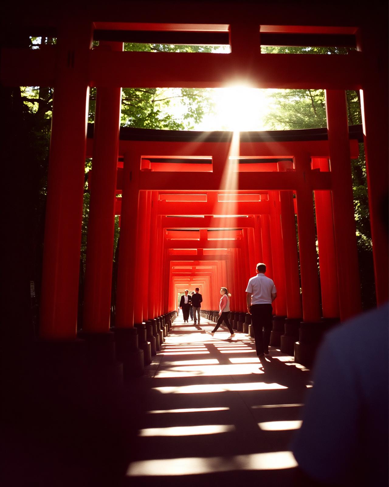 Red torii gates at Fushimi Inari